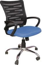 Buy Rajpura Blue Black Fabric Zig Zag Medium Back Revolving Chair With