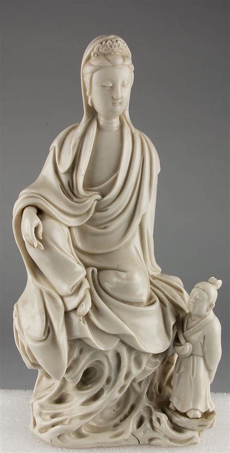 Guanyin Seated In Royal Ease With Small Attendant Late Ming Dynasty