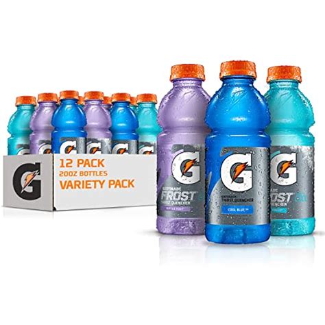 Gatorade Original Thirst Quencher 3 Flavor Frost Variety Pack 20 Fl Ounce Pack Of 12