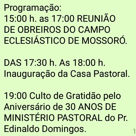 Pastor Edinaldo Domingos De Setembro De Acontecer Na