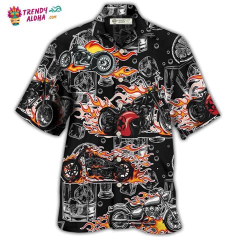 Motorcycle I Like Motorcycles And Whiskey Hawaiian Shirt Trendy Aloha