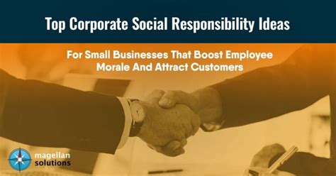 Top Corporate Social Responsibility Ideas For Small Businesses That