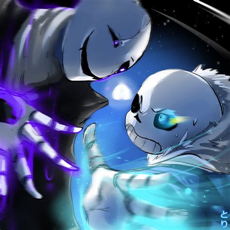 Sans VS Gaster By Toriichi On DeviantArt