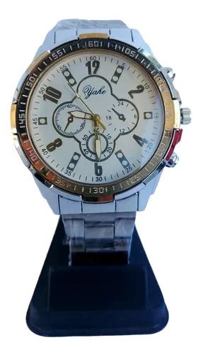 Reloj Pulsera Malla Acero Inoxidable Dia Padre 06 Estuche