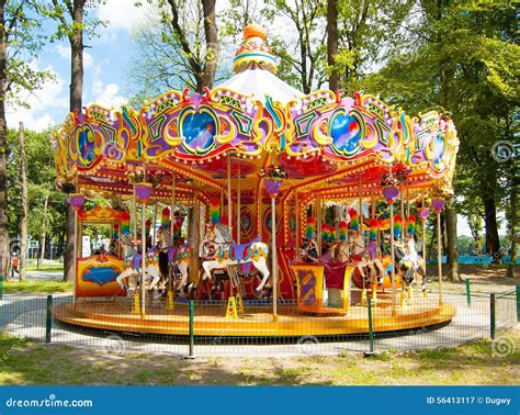 Carousel stock image. Image of vacation, park, sunny - 56413117