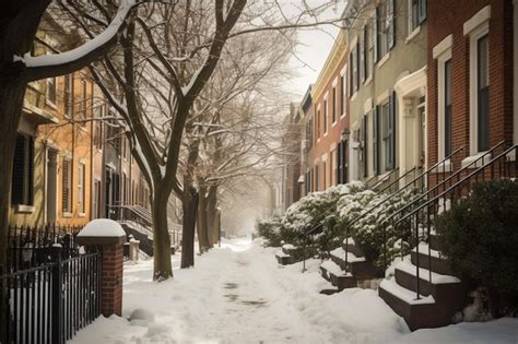 Premium AI Image | Winter in Philadelphia