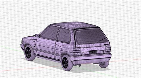 Archivo Stl Fiat Uno Scrobjeto Imprimible En D Para Descargarcults