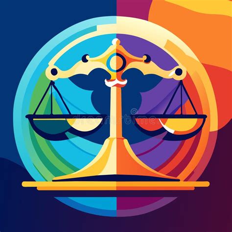 Scale Of Justice Icon Law And Justice Symbol Vector Illustration