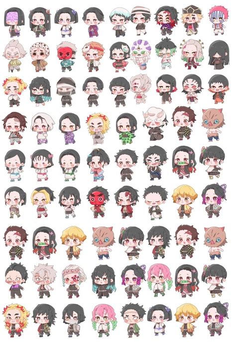 Kimetsu No Yaiba Stickers Pegatinas Bonitas Pegatinas Kawaii