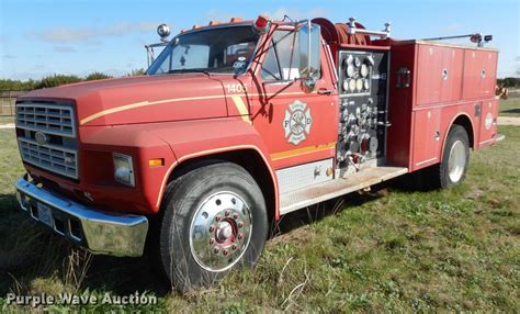 1985 Ford F800 Pumper Fire Truck In Hico Tx Item Dm2890 Sold