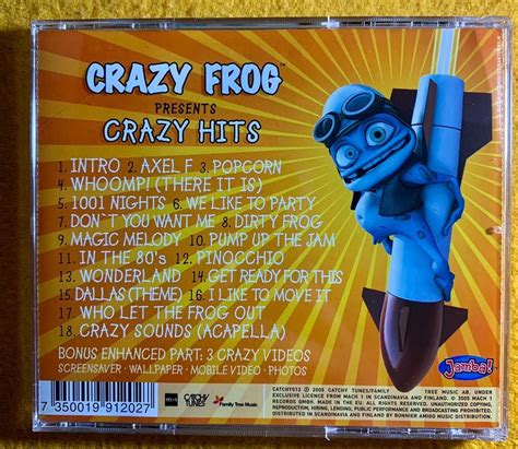 Crazy Frog Presents Crazy Hits New Version Cd Enhanced