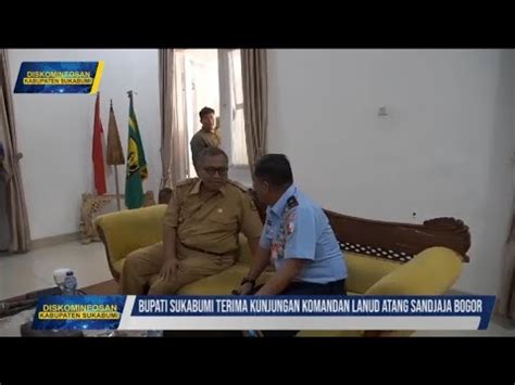 Bupati Sukabumi Terima Kunjungan Komandan Lanud Atang Sandjaja Bogor