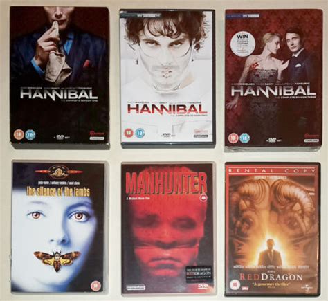 Hannibal Season 1 2 3 Silence Lambs Manhunter Red Dragon DVD First