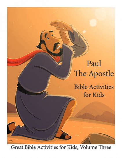 Paul The Apostle Bible Activities For Kids Childrens Bible