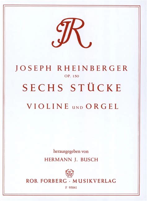 Sechs Stücke op 150 von Josef Rheinberger im Stretta Noten Shop kaufen