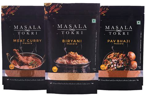 Masala Tokri Meat Curry Biryani Pav Bhaji Masala 125 G Amazon In