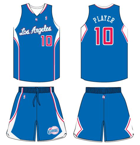 Los Angeles Clippers Uniform Alternate Uniform National Basketball