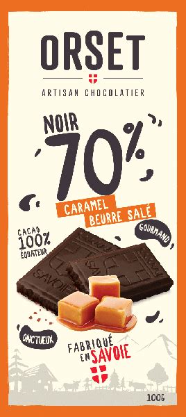 Chocolat Noir 70 Au Caramel Beurre Salé Onctueux Et Gourmand ORSET