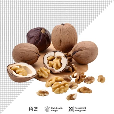 Premium PSD Walnuts Isolated On Transparent Background