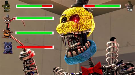 Sfm Fnaf Dont Mess With Ignited Freddy 7 With Healthbars Youtube