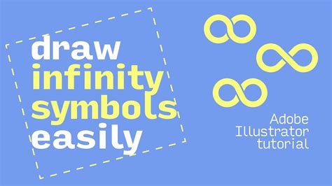 Draw Infinity Symbols In Illustrator The Easy Way Youtube