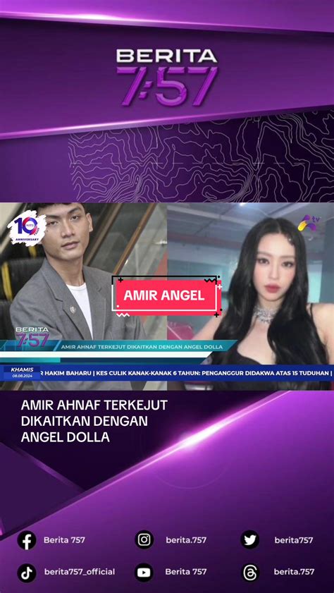 amir ahnaf terkejut isu hubungan  angel dolla tiktok