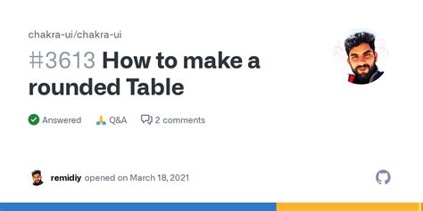 How To Make A Rounded Table Chakra Ui Chakra Ui Discussion