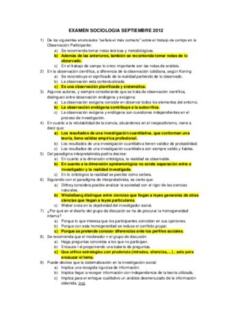 EXAMEN SOCIOLOGÍA SEPT 2012 RESUELTO pdf