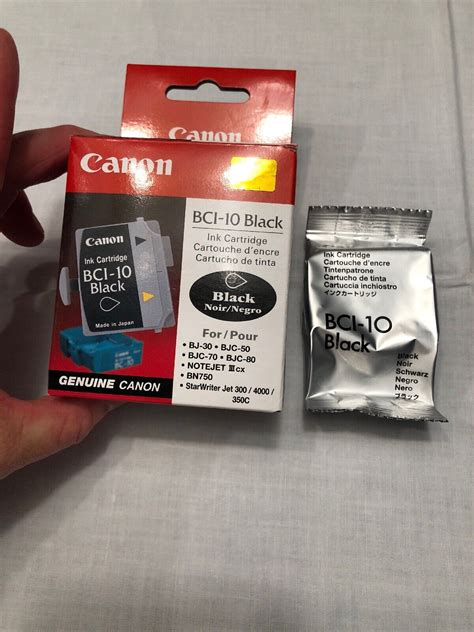 Sealed Genuine Canon Bci 10 Black Ink Cartridge New In Box Ebay