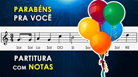 Parab Ns Pra Voc Partitura Notas Para Flauta Doce Violino E