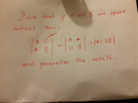 Solved Prove That If A And B Are Square Matrices Then A O