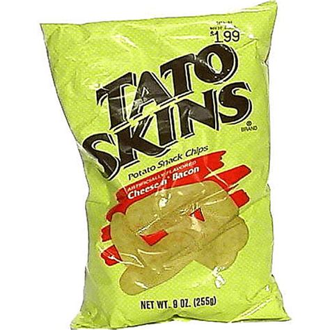 Tato Skins Potato Snack Chips, Cheese N' Bacon | Potato | My Country ...