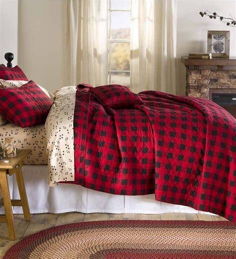 Buffalo Plaid Quilt Set Adds Rustic Cabin Style To Any Bedroom In Your