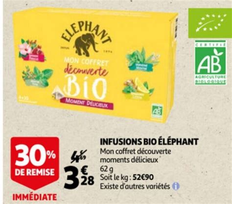 Promo Infusions Bio L Phant Chez Auchan