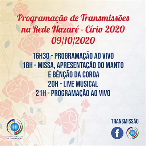 Círio 2020 Acompanhe O Círio Pela Rede Nazaré De Comunicação E Redes