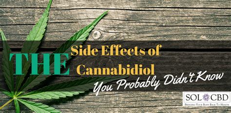 The Side Effects Of Cannabidiol You Probably Didn T Know Sol Cbd