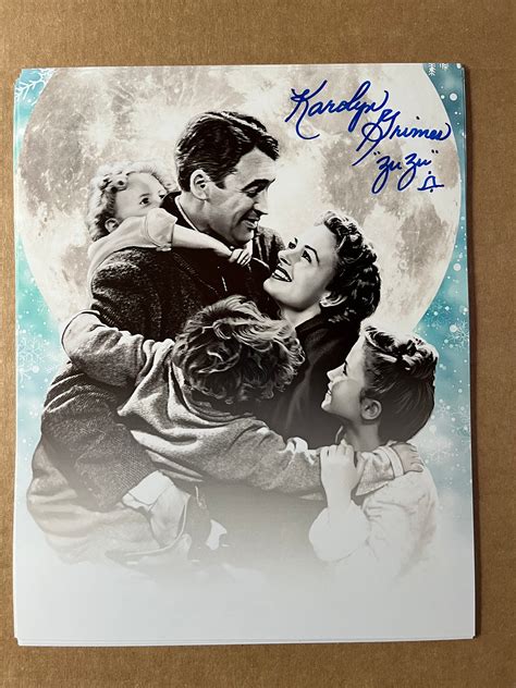 KAROLYN GRIMES, Zuzu from IT'S A WONDERFUL LIFE, autograph ...