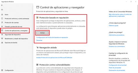 Windows Protecci N Basada En La Reputaci N Activar O Desactivar
