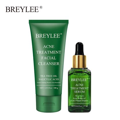 Breylee Acne Treatment Set 2pcs Acne Treatment Facial Cleanser Acne