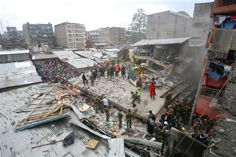 Nairobi Kenya Building Collapse Leaves At Least 12 Dead More Than