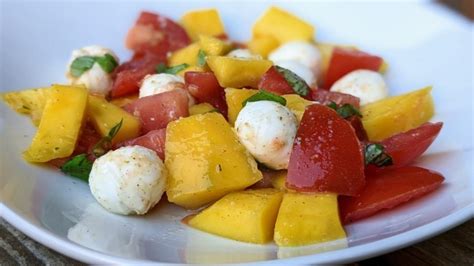 Tomaten Mozzarella Salat Mit Mango Rezept Frag Mutti