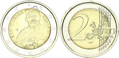 San Marino 2 Euro 2007 Gedenkmünze Giuseppe Garibaldi stempelglanz