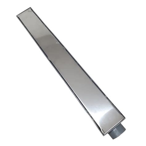 Ralo Linear Oculto 6X50Cm Sifonado Para Banheiro Grelha Cega Inox