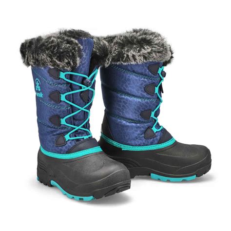 Kamik Girls Snowgypsy 3 Winter Boot Char Or