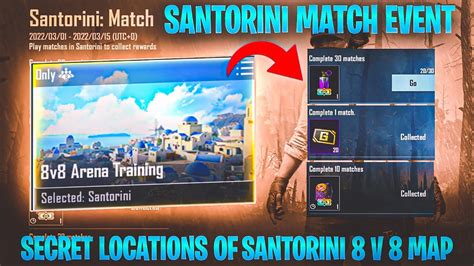 Santorini Match New Event In Pubg Mobile Tips Tricks For New