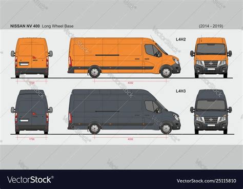 Nissan Nv400 Cargo Delivery Van Long Wheel Base L4h2 And L4h3 2014 2019