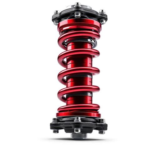 Premium Photo Red Shock Absorber Car 3d Illustration