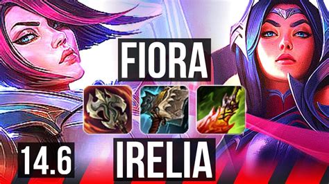 Fiora Vs Irelia Top 1014 6 Solo Kills Legendary 300 Games