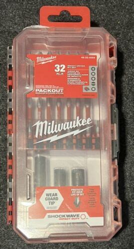 Milwaukee Shockwave Impact Duty Driver Bit Set 32 Pc Model 48 32