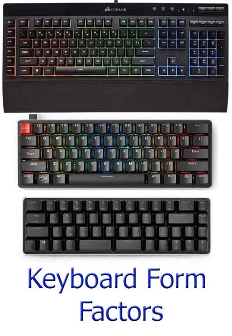 Keyboards Form Factors Explained Full Size Compact